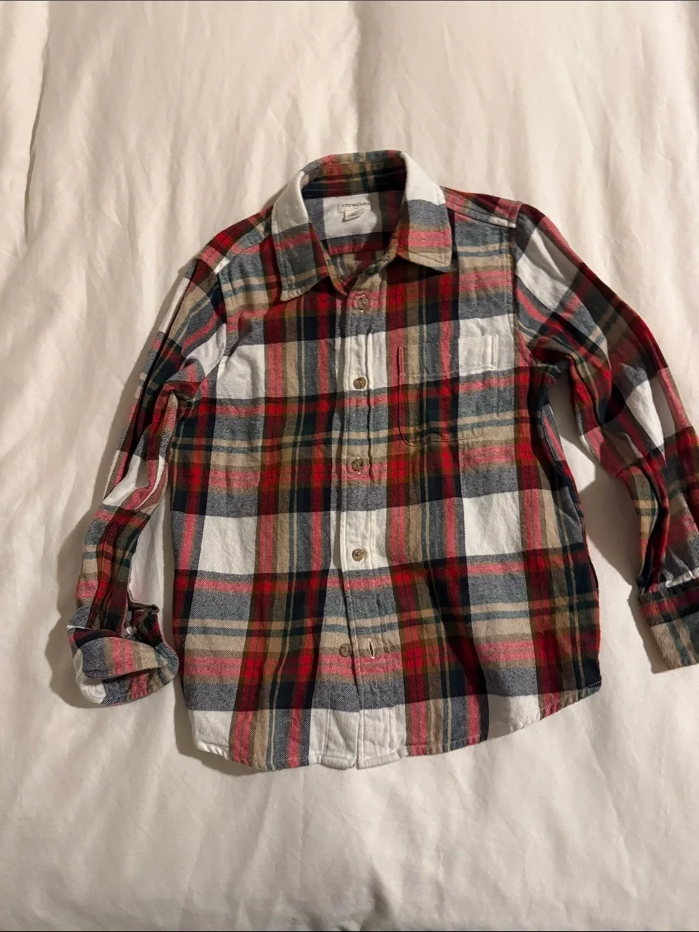J. CREW CREWCUTS SIZE 6-7 LIMITED EDITION DRESS SHIRT